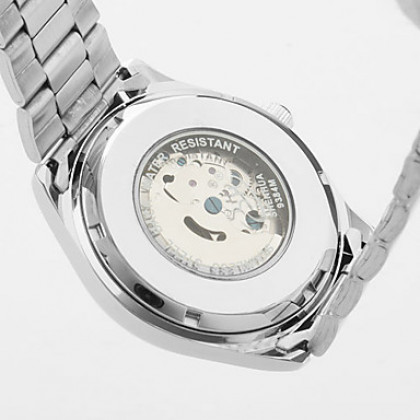 Пара сплава аналогового механические кварцевые часы браслет (серебро)