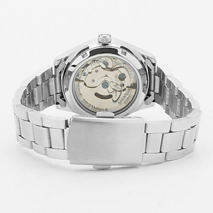 Пара сплава аналогового механические кварцевые часы браслет (серебро)