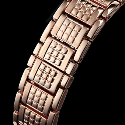 Поворотный Diamante женский цветочный дизайн сплава группы кварцевые аналоговые наручные часы
