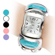 Повседневный стиль Женская Браслет пластиковый аналоговые кварцевые часы (разных цветов)