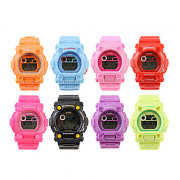 Спортивные водонепроницаемые часы с ночной подсветкой (5 разных цветов)