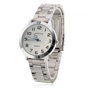 Сталь Женские аналоговые кварцевые наручные часы (серебро)