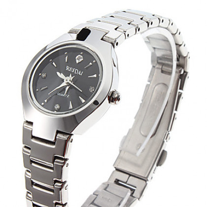 Сталь Женские кварцевые аналоговые наручные часы (серебро)
