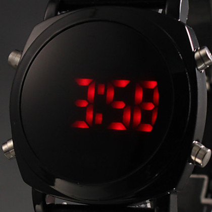 Светодиодные часы унисекс с силиконовым ремешком