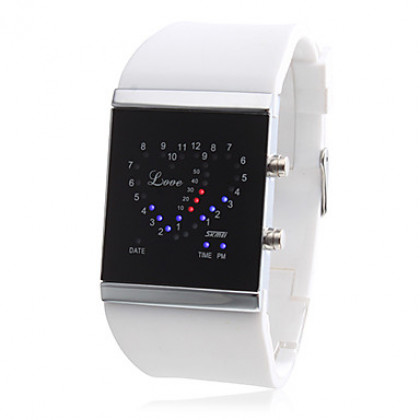 Цифровые наручные часы унисекс с надписью Love на циферблате