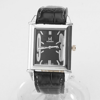 унисекс Пу аналоговые кварцевые наручные часы (черный)