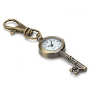 унисекс сплава аналоговые кварцевые часы брелок с ретро ключа (бронза)