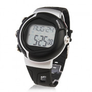 унисекс спортивный стиль резиновой цифровые автоматические наручные часы (черный)