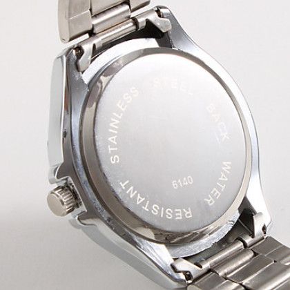 вода женщин сплава аналоговые кварцевые наручные часы (серебро)