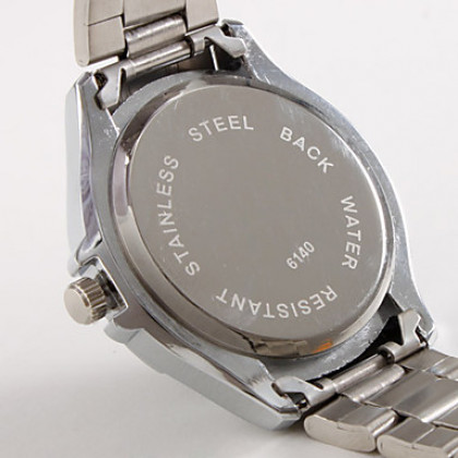 вода женщин сплава аналоговые кварцевые наручные часы (серебро)
