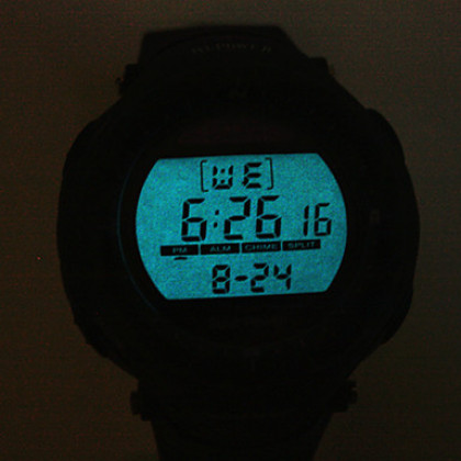 Водонепроницаемые часы на солнечной батарее унисекс (будильник, хронограф и подсветка)