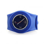 желе из силиконовой лентой кварцевые наручные часы для мужчин (синий)