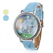 Женщин и велосипедов девушки шаблон PU Аналоговый кварцевые наручные часы (разных цветов)