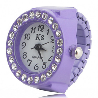 женщин сплава аналоговые часы, кольцо с бриллиантом (разные цвета)