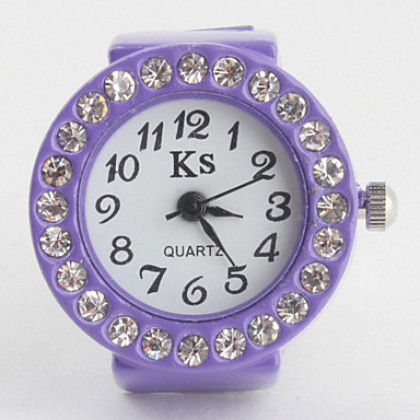 женщин сплава аналоговые часы, кольцо с бриллиантом (разные цвета)