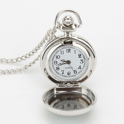 женщин сплава аналоговые кварцевые часы ожерелье с птицами (серебро)
