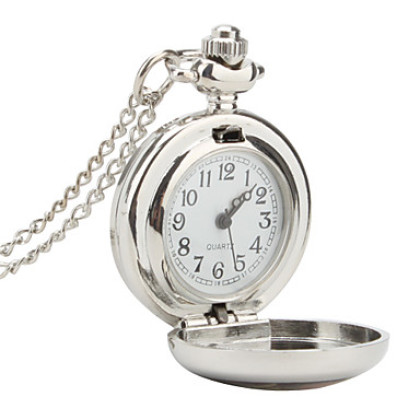 женщин сплава аналоговые кварцевые часы ожерелье с собакой в ​​галстуке (серебро)