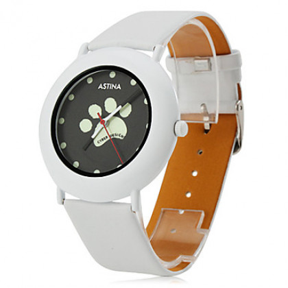 женщины собаки лапы стиль Пу аналоговые кварцевые наручные часы (разных цветов)