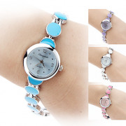 женщины сплава аналоговые кварцевые часы браслет (серебро)