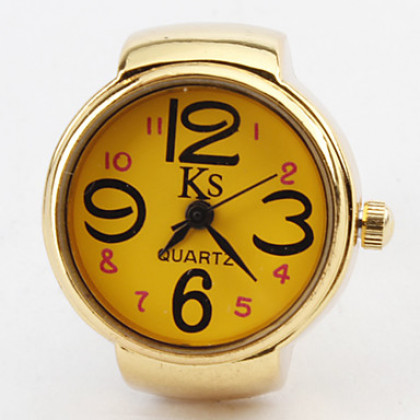 женщины сплава аналоговые кварцевые часы кольцо (золото)