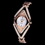 женская алмаз стиль стальной ленты кварцевые аналоговые часы браслет (разные цвета)