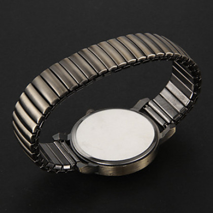Женская Круглый циферблат Stretch сплава группы Кварцевые аналоговые наручные часы
