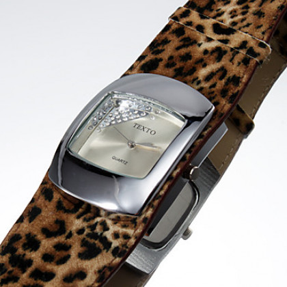 Женская мода Стиль PU аналоговые кварцевые наручные часы (разных цветов)
