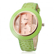 Женская Роллинг бисер розовое золото Циферблат PU Группа Кварцевые аналоговые наручные часы (разных цветов)