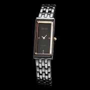 Женская Simple Gold Rectangle набора Керамическая Группа Кварцевые аналоговые наручные часы (Малый)