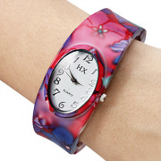 Женская сплава аналогового кварцевые часы браслет (Multi-Colored)