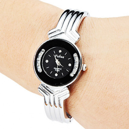 Женская сплава аналогового кварцевые часы браслет (серебро)
