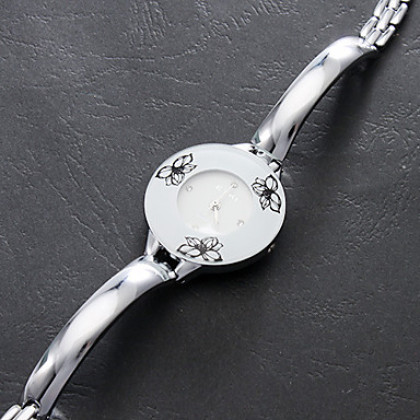 Женская сплава аналогового кварцевые часы браслет (серебро)