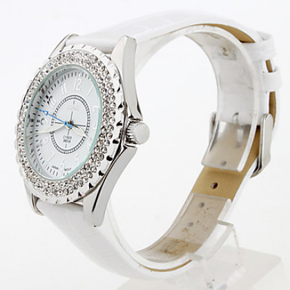 Женские аналоговые кварцевые часы 2430 (белые)
