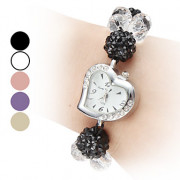 Женские аналоговые кварцевые часы-браслет на регулируемом ремешке (цвета в ассортименте)