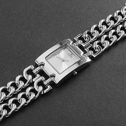 Женские аналоговые кварцевые наручные часы-браслет из стали (&quot;под серебро&quot;)