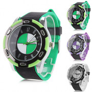 женские и мужские резиновые аналоговые кварцевые наручные часы (разных цветов)