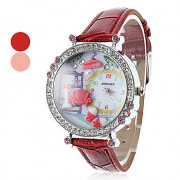 Женские и полимерная глина девушки диван Стиль PU Аналоговые кварцевые наручные часы (разных цветов)