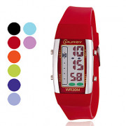 Женские многофункциональные цифровые автоматические  часы (разные цвета)