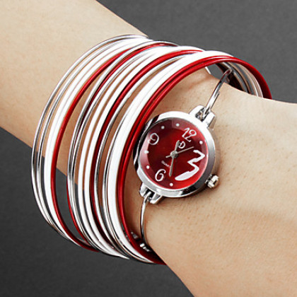 Женские сплава аналоговые кварцевые часы браслет (разных цветов)