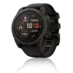 GARMIN Fenix 8 (Sapphire, Carbon grey DLC titanium with Black/pebble grey silicone band) - SOLAR