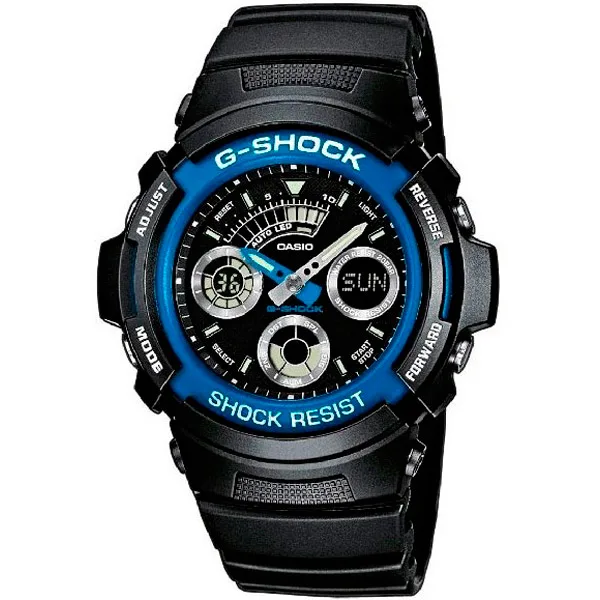 Японские наручные мужские часы Casio AW-591-2A. Коллекция G-Shock