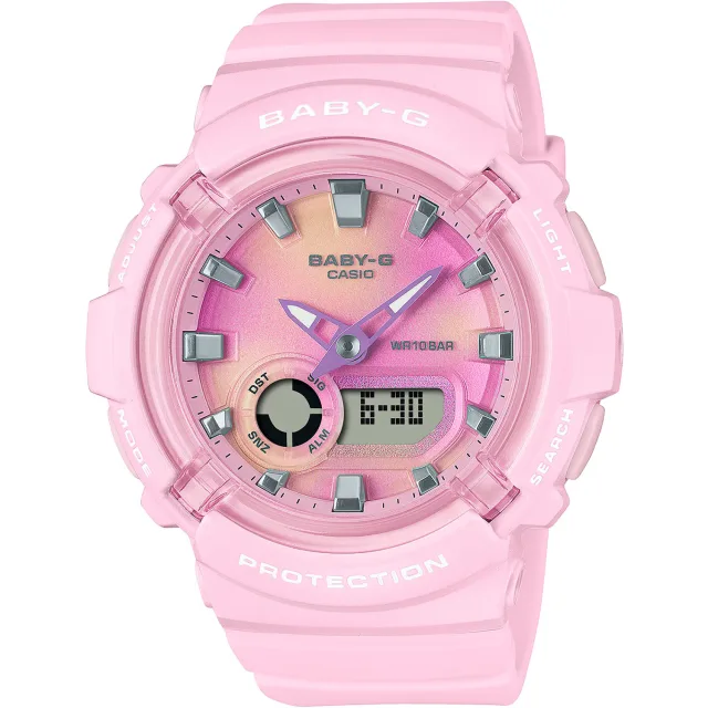 Японские наручные женские часы Casio BGA-280TD-4A. Коллекция Baby-G