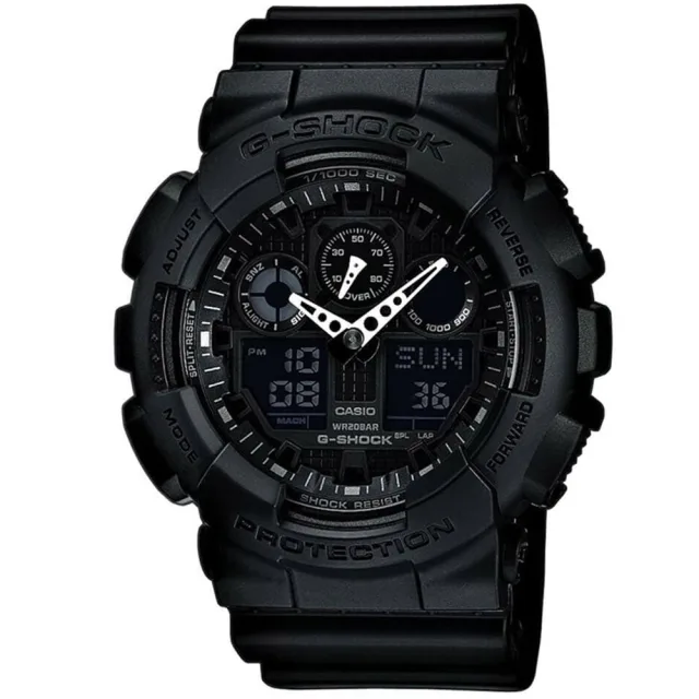 Японские наручные мужские часы Casio GA-100-1A1. Коллекция G-Shock