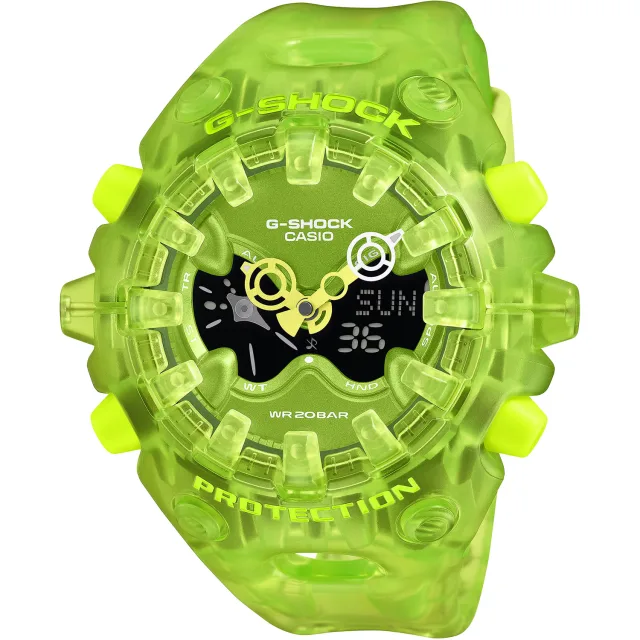 Японские наручные мужские часы Casio GA-V01SKE-3A. Коллекция G-Shock