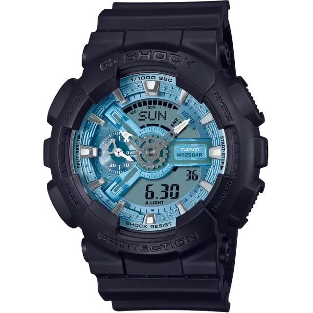 Японские наручные мужские часы Casio GA-110CD-1A2. Коллекция G-Shock