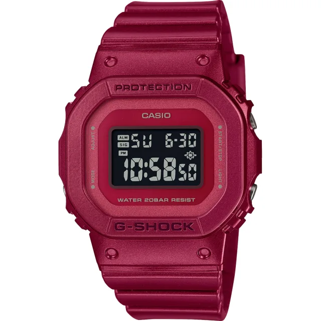 Японские наручные женские часы Casio GMD-S5600RB-4. Коллекция G-Shock