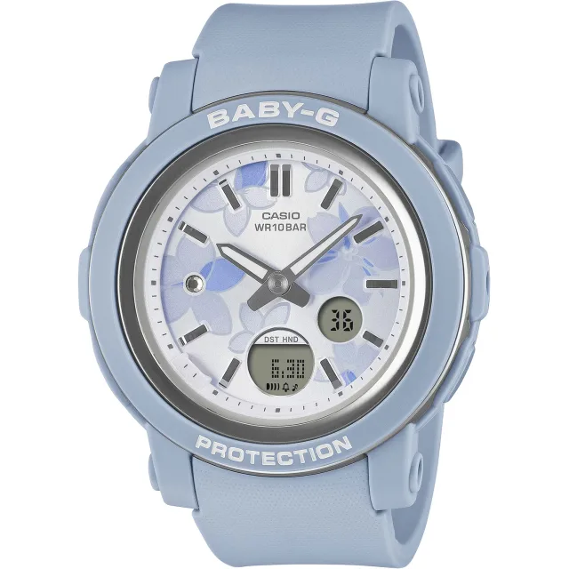 Японские наручные женские часы Casio BGA-290FL-2A. Коллекция Baby-G
