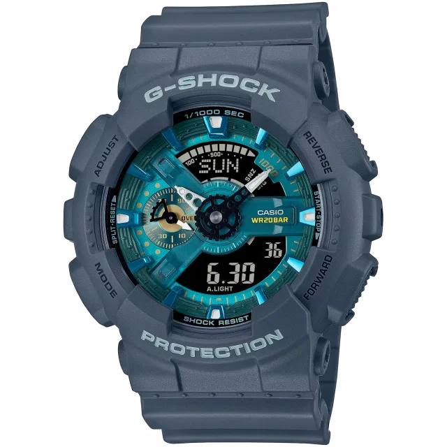 Японские наручные мужские часы Casio GA-110AS-2A. Коллекция G-Shock