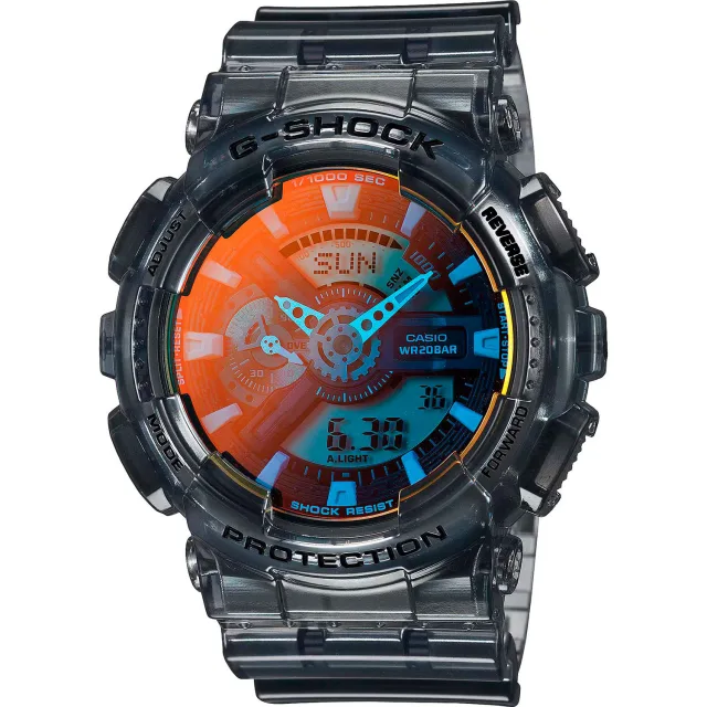 Японские наручные мужские часы Casio GA-110TLS-8A. Коллекция G-Shock