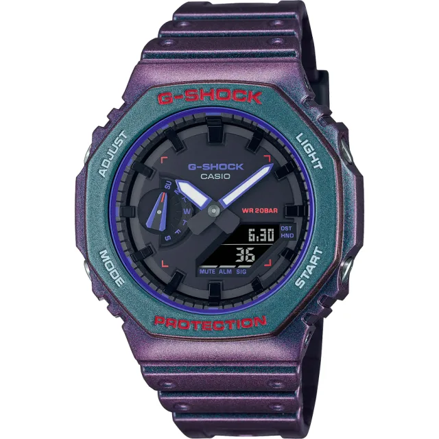 Японские наручные мужские часы Casio GA-2100AH-6A. Коллекция G-Shock